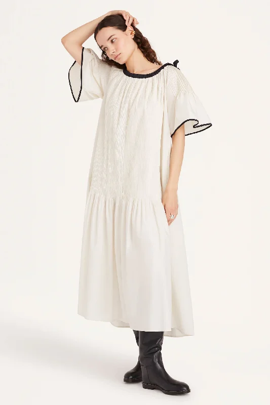 Elna Dress in Chalk