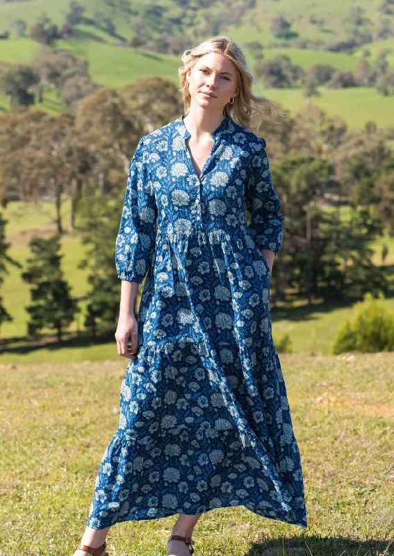 Blue Meadow Tiered Maxi Dress