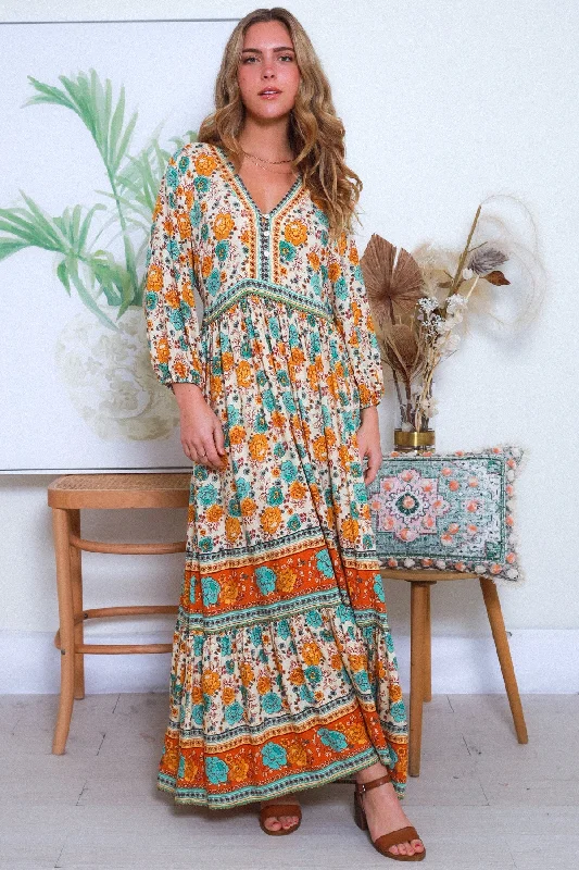 Dreamcatcher Freya Bohemian Boho Maxi Dress