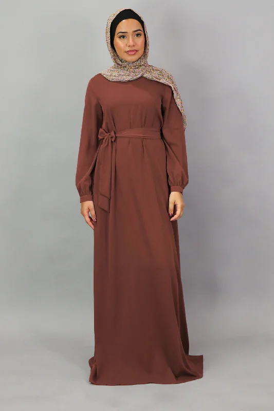 Burnt Sienna Deluxe Soft Maxi Dress