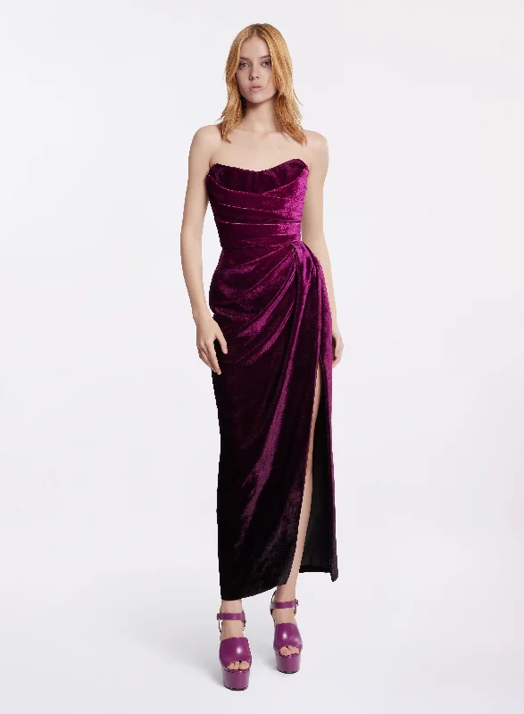 Velvet Midi Dress