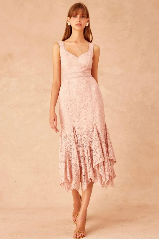 Lonely Lace Midi Dress