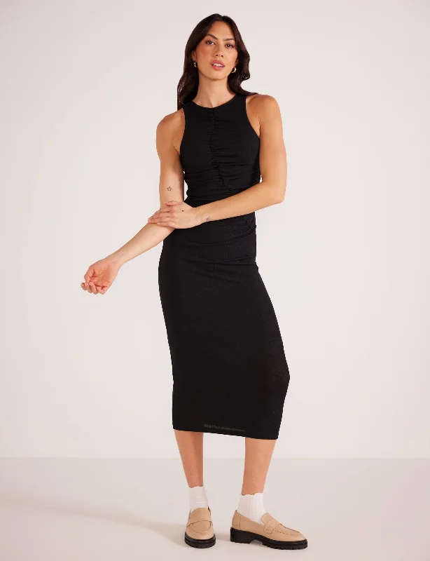 Louis Assymetric Midi Dress