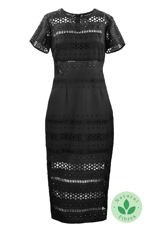 Venice Midi Dress Black