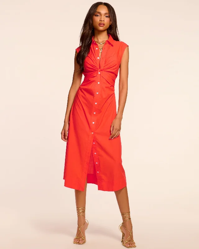 Mihal Cotton Poplin Midi Dress