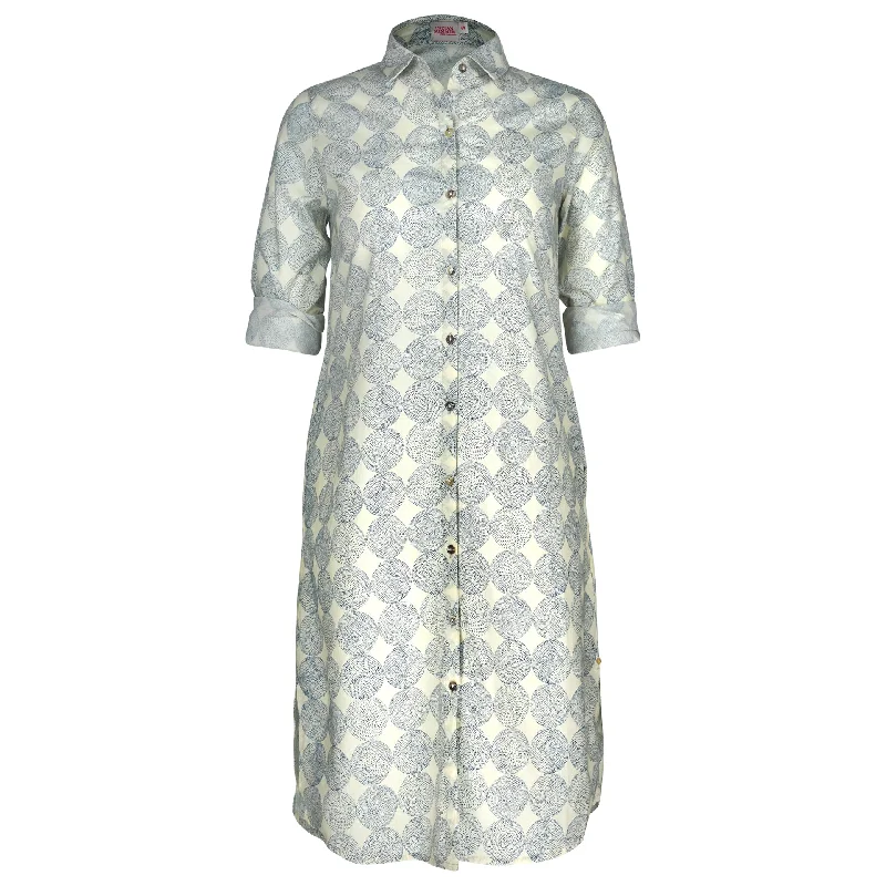 Jilly midi shirt dress spotty dotty