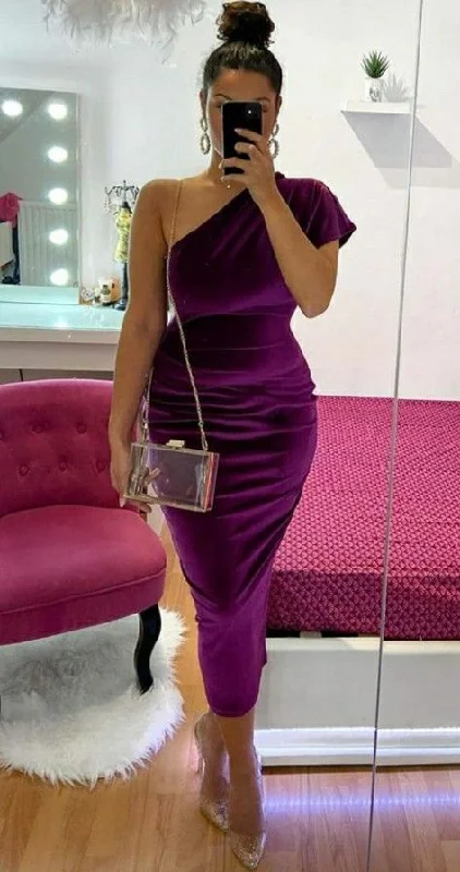 Purple evening dress , women fashion dresses, prom gown cc852