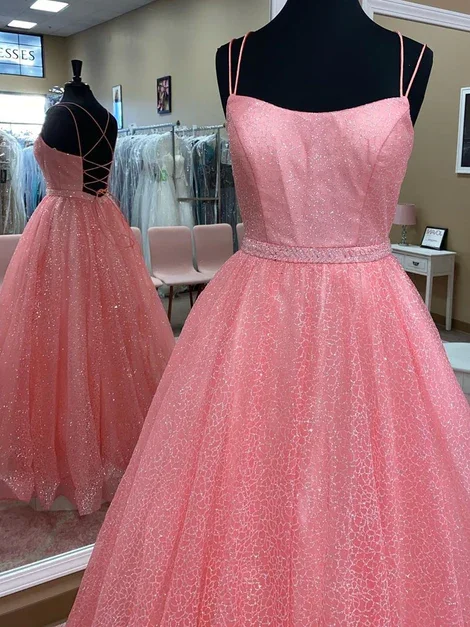 Sparkling Prom Dress Long, Formal Ball Dress, Evening Dress, Dance Dresses, School Party Gown c3253