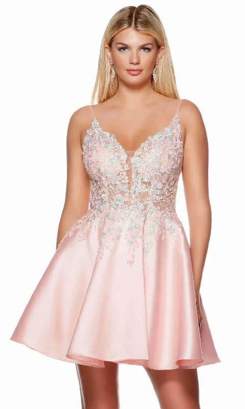 Alyce Paris 3131 - Illusion Bodice Sleeveless Cocktail Dress