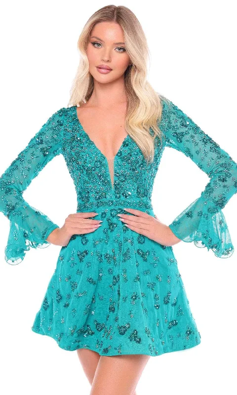 Amarra 88032 - Embellished A-Line Cocktail Dress