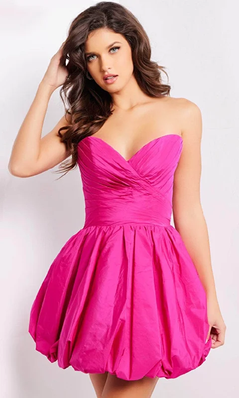 Jovani 37061 - Strapless Pleated Detail Cocktail Dress