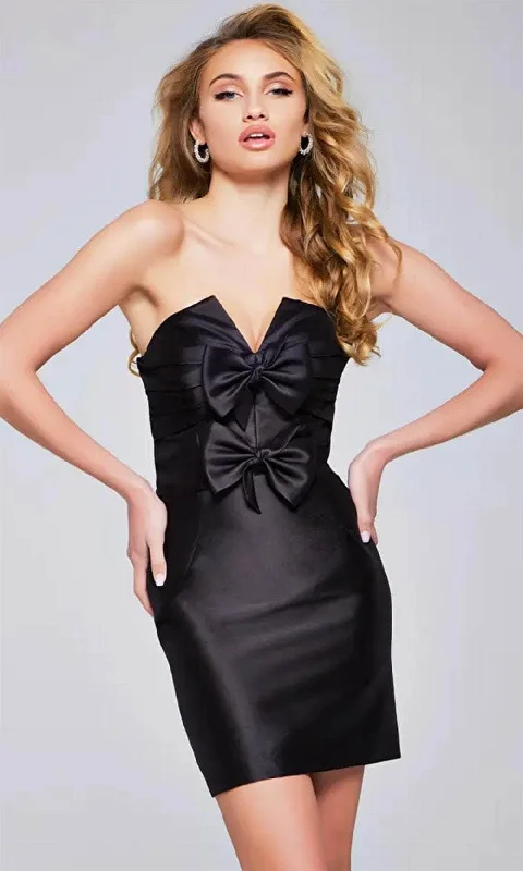 Jovani 39873 - Bow Detailed Cocktail Dress