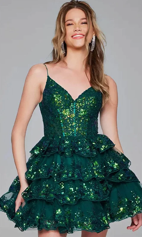 Jovani 40382 - Embroidered Sleeveless Cocktail Dress