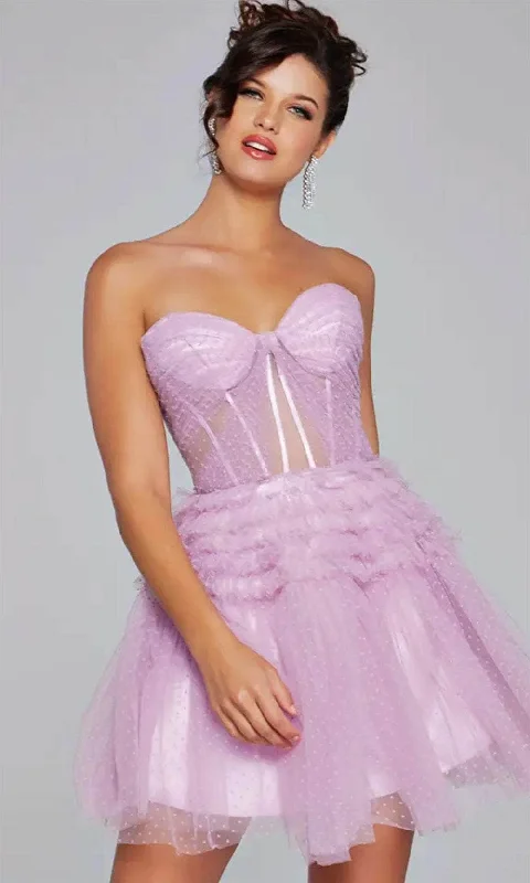 Jovani 40467 - Sweetheart Ruffled A-Line Cocktail Dress