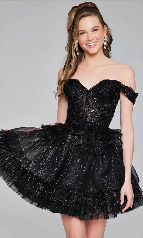 Jovani 40612 - Embellished Corset Cocktail Dress