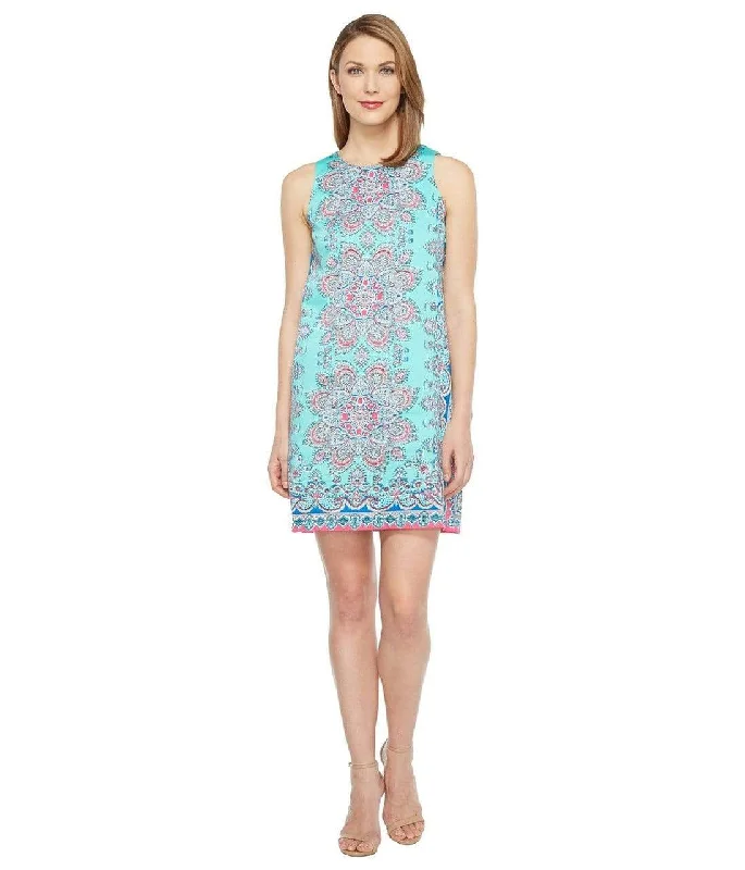 Maggy London - T2648MNR Medallion Print Cotton Dress