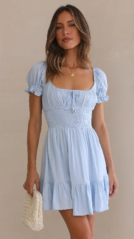 Kori Mini Dress - Blue