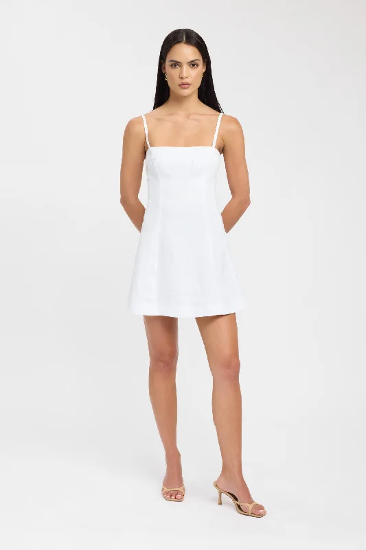 Palm Panel Mini Dress